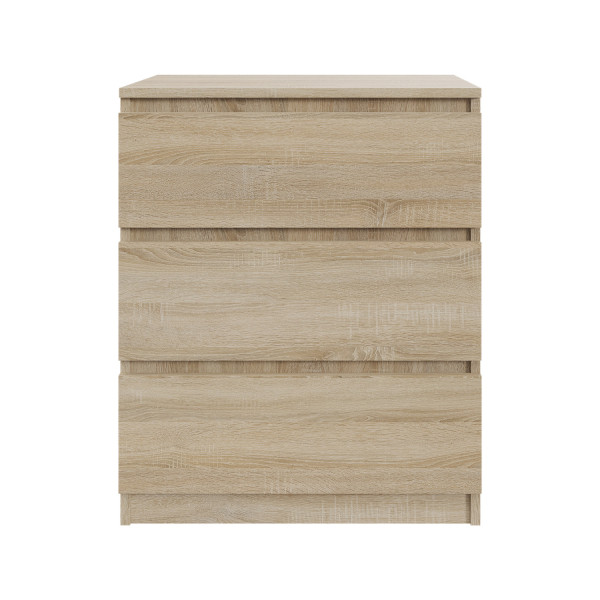 Komoda BASIC 3 szuflady – Dąb Sonoma | 61x75x40 cm 748155