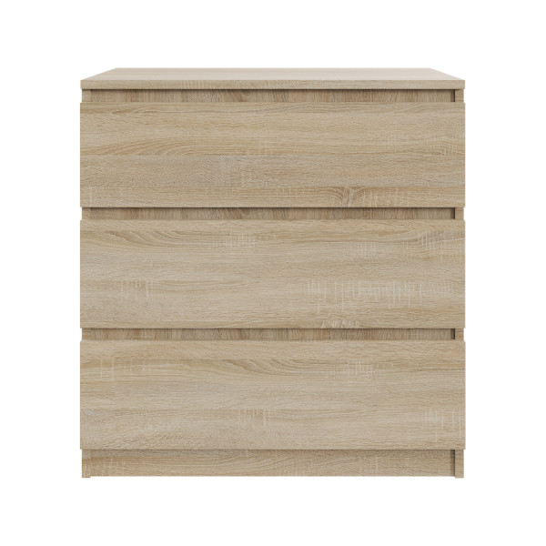Komoda BASIC 3 szuflady – Dąb Sonoma | 71x75x40 cm 748122
