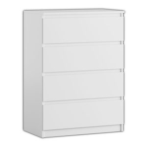Komoda BASIC 4 szuflady – Biała | 71x97x40 cm 748136 Komoda BASIC 4 szuflady – Biała | 71x97x40 cm 748136