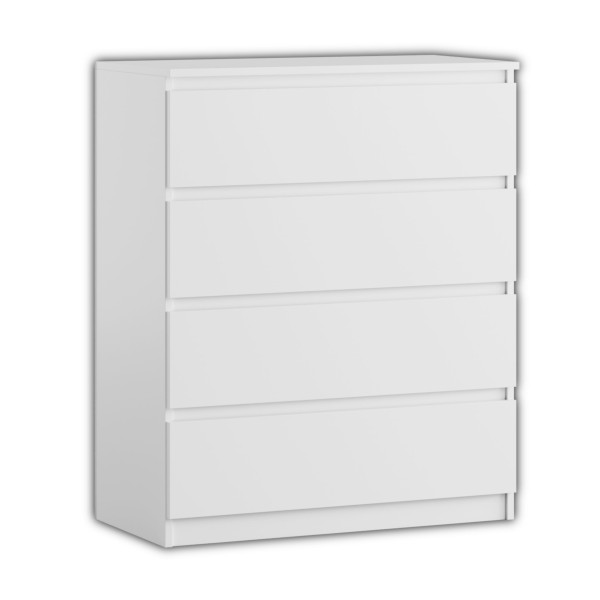Komoda BASIC 4 szuflady – Biały | 80x97x40 cm 790274