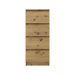 Komoda BASIC 4 szuflady – Dąb Artisan | 40x97x40 cm 756183 Komoda BASIC 4 szuflady – Dąb Artisan | 40x97x40 cm 756183