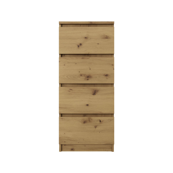 Komoda BASIC 4 szuflady – Dąb Artisan | 40x97x40 cm 756183