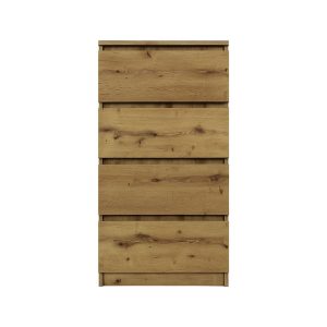 Komoda BASIC 4 szuflady – Dąb Artisan | 50x97x40 cm 756187 Komoda BASIC 4 szuflady – Dąb Artisan | 50x97x40 cm 756187