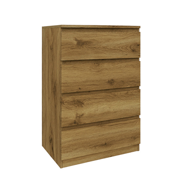 Komoda BASIC 4 szuflady – Dąb Artisan | 61x97x40 cm 756152