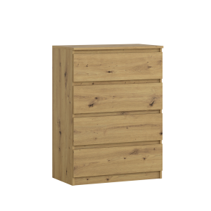 Komoda BASIC 4 szuflady – Dąb Artisan | 71x97x40 cm 756176 Komoda BASIC 4 szuflady – Dąb Artisan | 71x97x40 cm 756176