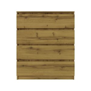 Komoda BASIC 4 szuflady – Dąb Artisan | 80x97x40 cm 756166 Komoda BASIC 4 szuflady – Dąb Artisan | 80x97x40 cm 756166