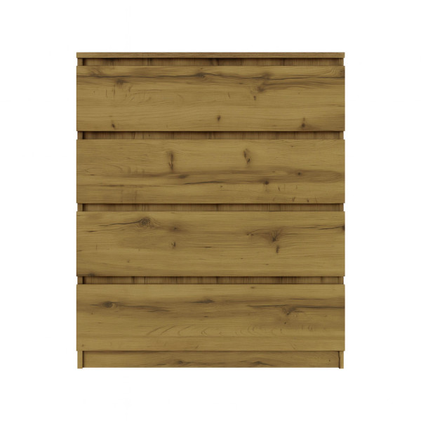 Komoda BASIC 4 szuflady – Dąb Artisan | 80x97x40 cm 756166
