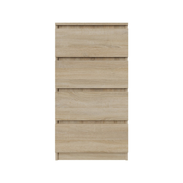 Komoda BASIC 4 szuflady – Dąb Sonoma | 50x97x40 cm 790305