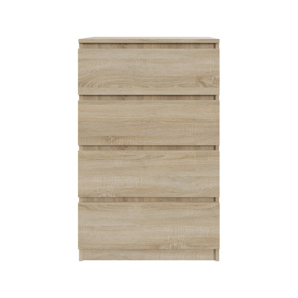 Komoda BASIC 4 szuflady – Dąb Sonoma | 61x97x40 cm 748146