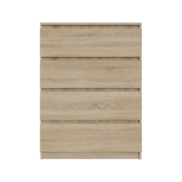 Komoda BASIC 4 szuflady – Dąb Sonoma | 71x97x40 cm 748120