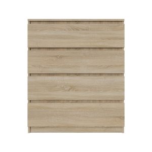 Komoda BASIC 4 szuflady – Dąb Sonoma | 80x97x40 cm 790283 Komoda BASIC 4 szuflady – Dąb Sonoma | 80x97x40 cm 790283