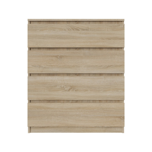 Komoda BASIC 4 szuflady – Dąb Sonoma | 80x97x40 cm 790283