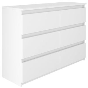 Komoda BASIC 6 szuflad – Biała | 100x71x33 cm 742186 Komoda BASIC 6 szuflad – Biała | 100x71x33 cm 742186
