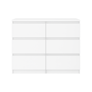 Komoda BASIC 6 szuflad – Biała | 100x75x40 cm 742190 Komoda BASIC 6 szuflad – Biała | 100x75x40 cm 742190