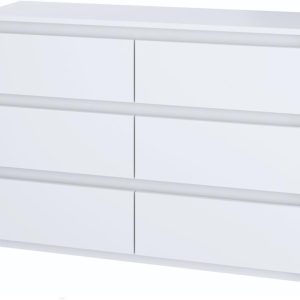 Komoda BASIC 6 szuflad – Biała | 120x75x40 cm 742193 Komoda BASIC 6 szuflad – Biała | 120x75x40 cm 742193