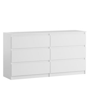 Komoda BASIC 6 szuflad – Biała | 140x75x40 cm 748128 Komoda BASIC 6 szuflad – Biała | 140x75x40 cm 748128