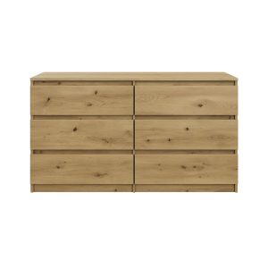 Komoda BASIC 6 szuflad – Dąb Artisan | 140x75x40 cm 756179 Komoda BASIC 6 szuflad – Dąb Artisan | 140x75x40 cm 756179