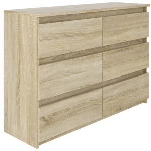 Komoda BASIC 6 szuflad – Dąb Sonoma | 100x71x33 cm 742180 Komoda BASIC 6 szuflad – Dąb Sonoma | 100x71x33 cm 742180