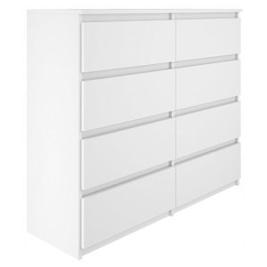 Komoda BASIC 8 szuflad – Biała | 120x97x40 cm 742182 Komoda BASIC 8 szuflad – Biała | 120x97x40 cm 742182