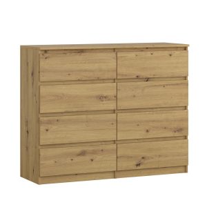 Komoda BASIC 8 szuflad – Dąb Artisan | 120x97x40 cm 756585 Komoda BASIC 8 szuflad – Dąb Artisan | 120x97x40 cm 756585
