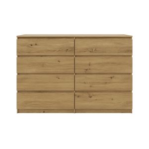 Komoda BASIC 8 szuflad – Dąb Artisan | 140x97x40 cm 756170 Komoda BASIC 8 szuflad – Dąb Artisan | 140x97x40 cm 756170
