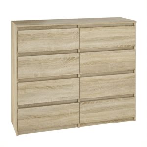 Komoda BASIC 8 szuflad – Dąb Sonoma | 100x97x40 cm 742189 Komoda BASIC 8 szuflad – Dąb Sonoma | 100x97x40 cm 742189