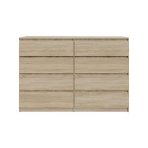 Komoda BASIC 8 szuflad – Dąb Sonoma | 140x97x40 cm 748144 Komoda BASIC 8 szuflad – Dąb Sonoma | 140x97x40 cm 748144