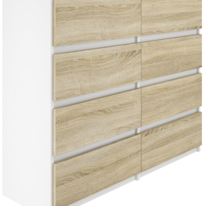 Komoda BASIC 8 szuflad – Dąb Sonoma / Biały | 120x97x40 cm 742179 Komoda BASIC 8 szuflad – Dąb Sonoma / Biały | 120x97x40 cm 742179