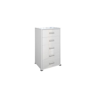KOMODA Bella wąska 5 SZUFLAD biały połysk 55x45x98cm 622770 KOMODA Bella wąska 5 SZUFLAD biały połysk 55x45x98cm 622770