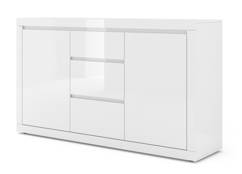 Komoda BELLO BIANCO III biały mat / połysk 239894