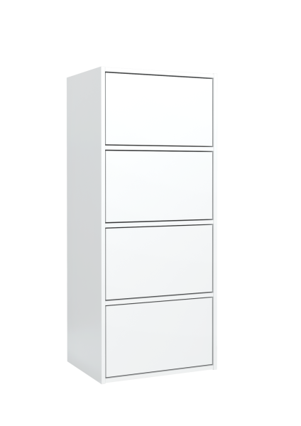 Komoda Biała 4 Drzwi 989883