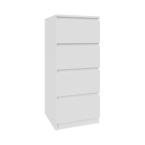 Komoda biała 40cm – 4 szuflady, nowoczesny design PL 223360