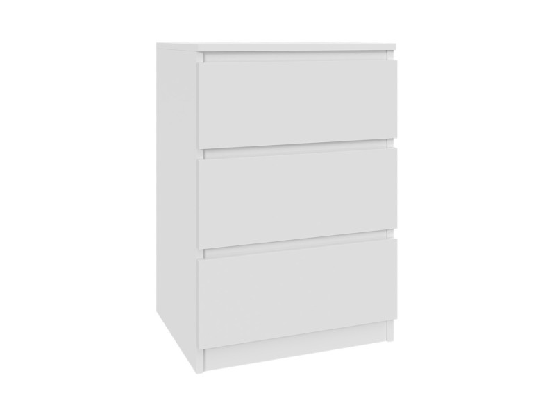 Komoda Biała 50 cm z 3 Szufladami - do Każdego Pomieszczenia 223374
