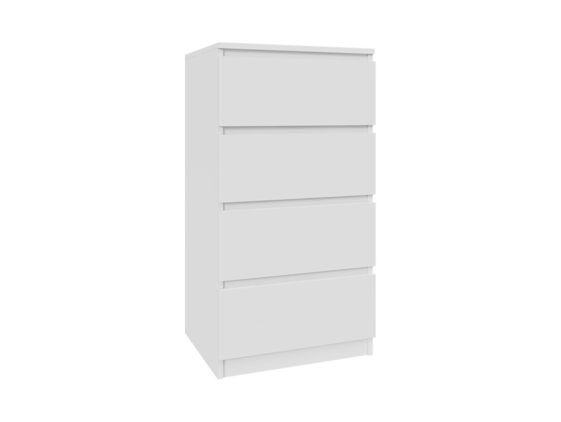 Komoda biała 50cm - 4 szuflady, nowoczesny design PL 223353
