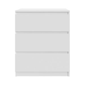 Komoda Biała 60 cm z 3 Szufladami – do Każdego Pomieszczenia 223389