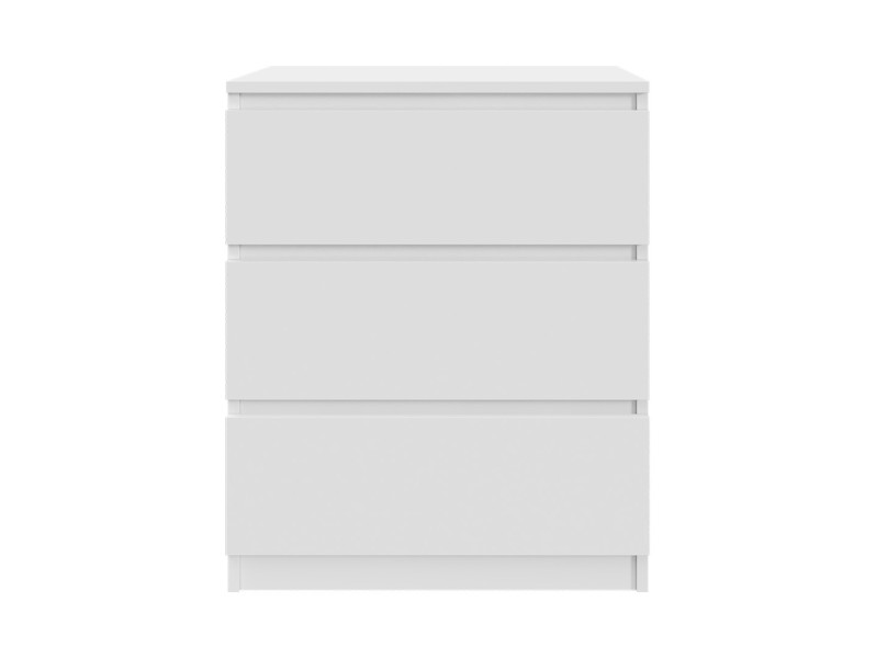 Komoda Biała 60 cm z 3 Szufladami - do Każdego Pomieszczenia 223389