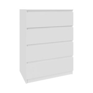 Komoda biała 70cm – 4 szuflady, nowoczesny design PL 223344