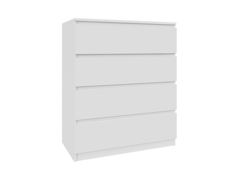 Komoda biała 80cm - 4 szuflady, nowoczesny design PL 223377