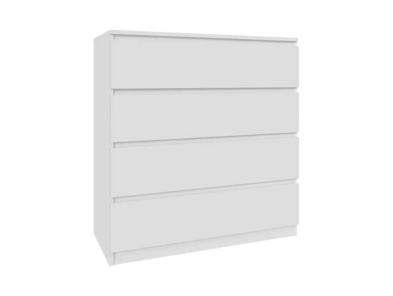 Komoda biała 90cm - 4 szuflady, nowoczesny design PL 223376
