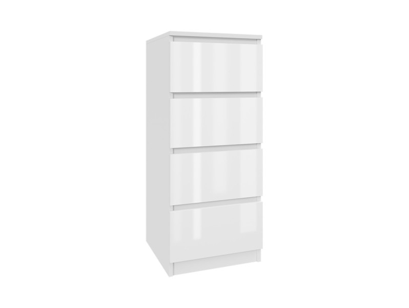 Komoda biała lakierowana 40cm - 4 szuflady, salon, sypialnia 223352