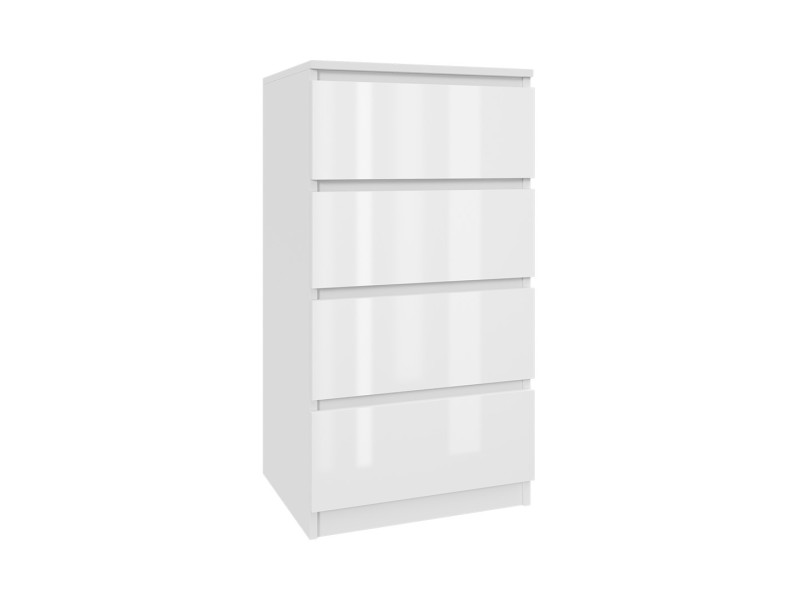 Komoda biała lakierowana 50cm - 4 szuflady, salon, sypialnia 223346