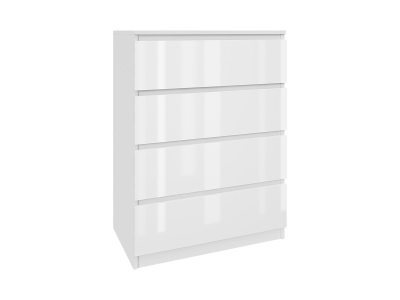 Komoda biała lakierowana 70cm - 4 szuflady, salon, sypialnia 223357