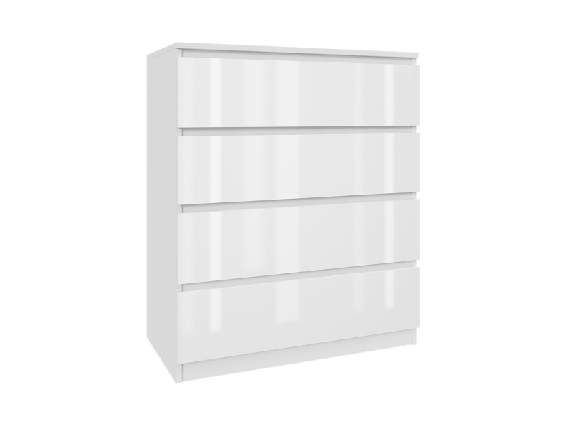Komoda biała lakierowana 80cm - 4 szuflady, salon, sypialnia 223351
