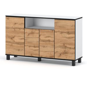 Komoda biała wotan 140cm bruno szafka rtv salon sypialnia 377014