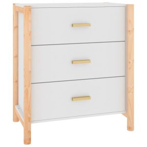 Komoda Biały Materiał drewnopochodny vidaXL 317422 Komoda Biały Materiał drewnopochodny vidaXL 317422