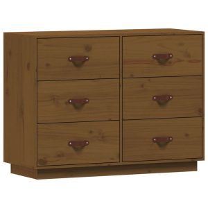 Komoda Brąz Drewno sosnowe vidaXL 126858