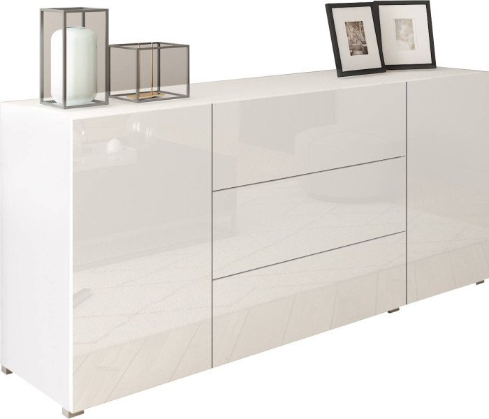 Komoda BRELA 150 biały/biały połysk 756161
