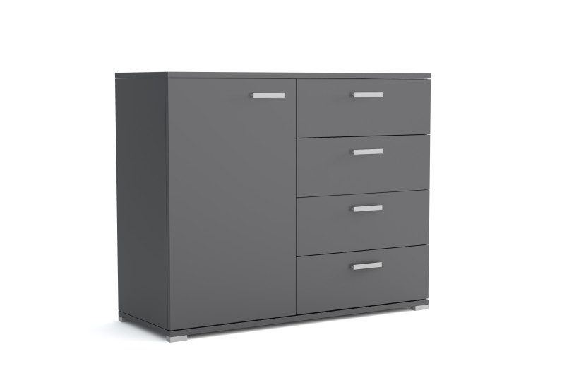 Komoda Brixton 100 cm Antracytowa nowoczesna 562929