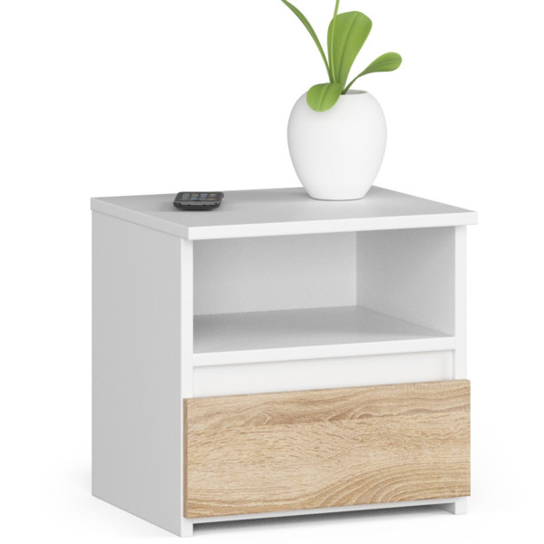KOMODA CL1 PK BIAŁA / DĄB SONOMA 662871