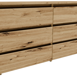 Komoda CL1006ART artisan duża szafka 100cm regał 6 szuflad ubrania zabawki 771137